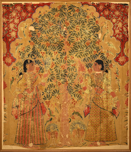 インド印金更紗 クリシュナ図