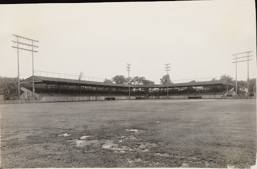 New Haven, Conn. Donovan Field. 76 G-E type floodlights 1500 watt white bowl Mazda lamps