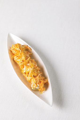 Carrot appetizer with yoghurt