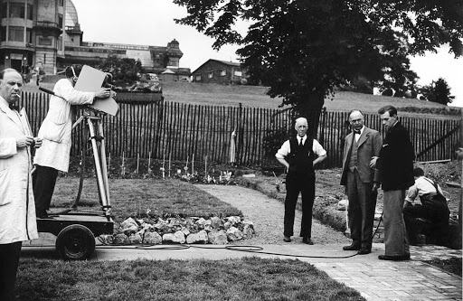 Mr Middleton in Television Garden ©BBC