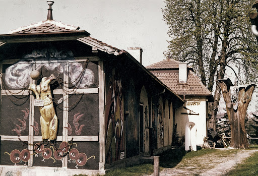 Sculpture "So That You Couldn’t Steal Me" on Lubo Kristek’s atelier in Landsberg am Lech