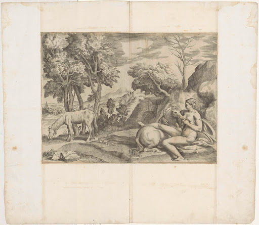 Saturnus en de nimf Philyra