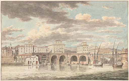 De haven van Civitavecchia