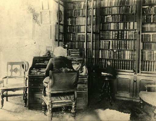 Frederick Douglass in His Study at Cedar Hill