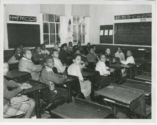 View of a Gloucester Training School Classroom; 7th Grade