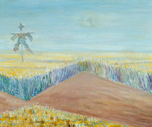 Scarecrow in Rice Field