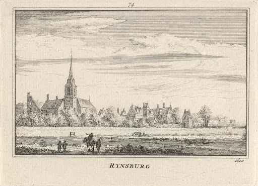 Gezicht op Rijnsburg, 1600