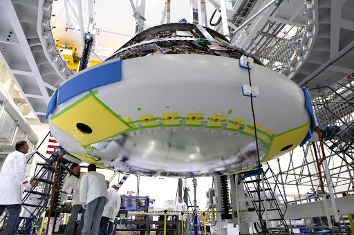 Orion Heat Shield Installation