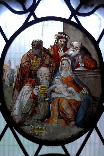 The Three Kings visit the Holy Family