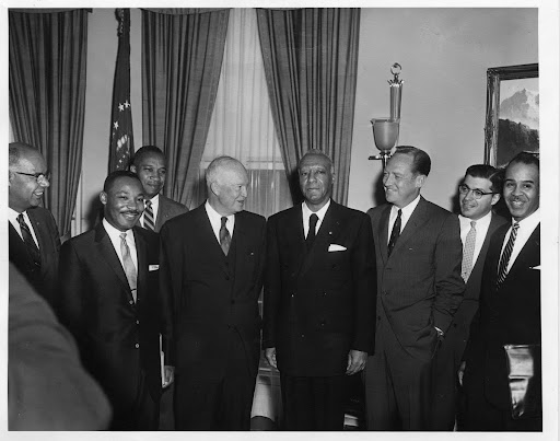 President Dwight D. Eisenhower with Civil Rights Leaders