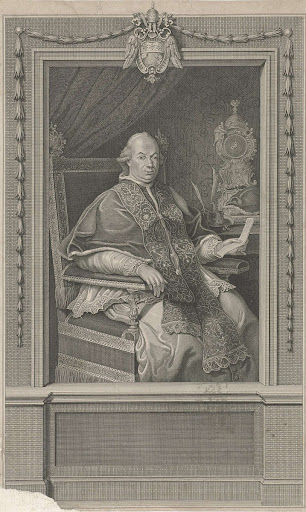 Portret van paus Pius VI
