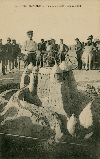 Berck-Plage - Travaux de sable - Château-fort