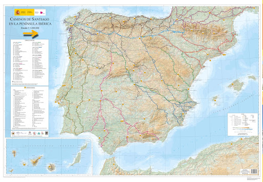 Caminos de Santiago in the Iberian Peninsula