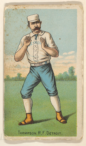 Thompson, Right Field, Detroit, from "Gold Coin" Tobacco Issue