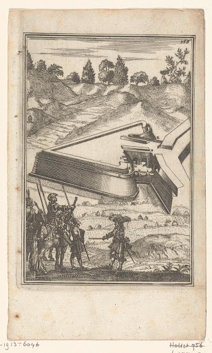 Illustratie voor 'Den Arbeid van Mars' van Allain Manesson Mallet