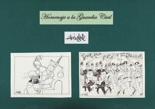 Caricatures in Homage to the Civil Guard