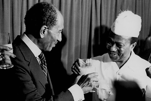 Anwar Sadat with William Tolbert