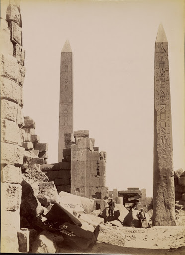 [View of the Obelisks with the Sanctuary at Karnak] / [Karnak, Vue des Obelisques avec le Sanctuaire]