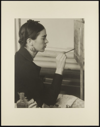 Frida Kahlo Working on a Small Painting, 1932
