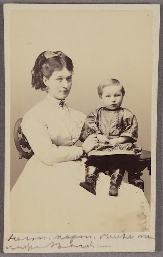 Retrato de Lydia Ivanovna Kandinsky y su hijo Vasili a la edad de tres años