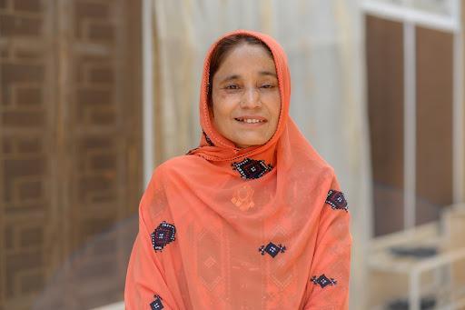 Shot of Sajida bibi, in Quetta