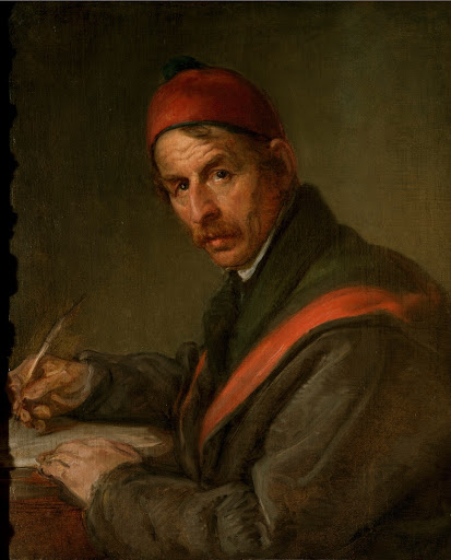 Ritratto d'uomo in atto di scrivere