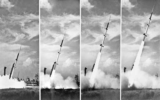 Five Stage Missile Research Rocket, Wallops Island , 1957