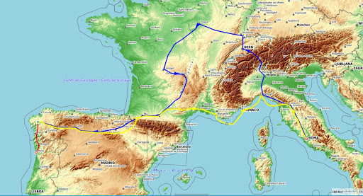 Viajes de Diego Gelmirez