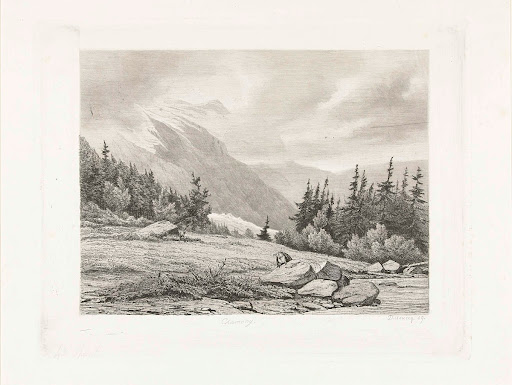 Gezicht op een besneeuwde bergtop in Chamonix