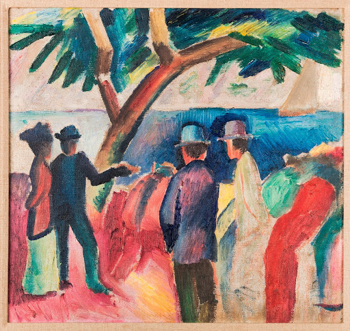 Strollers at the Lake II