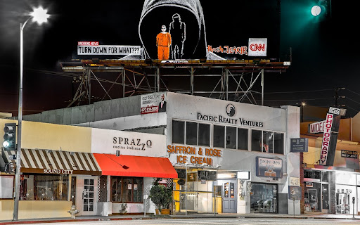 Teachr1 + Thrashbird billboard takeover, hollowdoubt