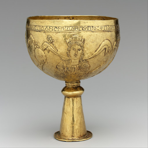 Gold Goblet with Personifications of Cyprus, Rome, Constantinople, and Alexandria