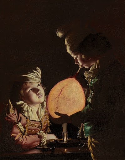 Two Boys with a Bladder