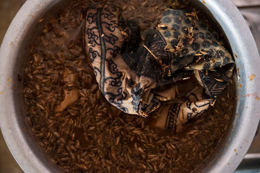 Mata ni Pachedi: Developing and fixing red colour