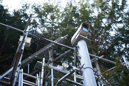 東京大学サイバーフォレストのカメラと録音装置