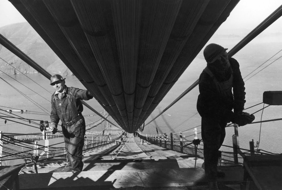 Golden Gate Bridge Construction
