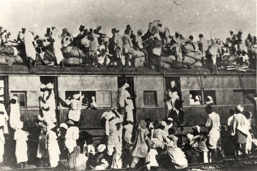 1947 Partition - Refugees Boarding A Train In Lahore