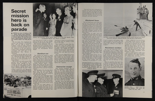 Article about Bill Sparkes, Cockleshell hero