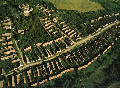Viscri aerial view