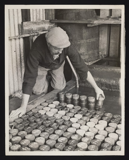 Daily Herald Photograph: Building Research Station, concrete specimens