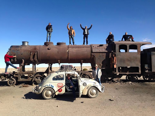 train cemetery in Uyuni Salar.