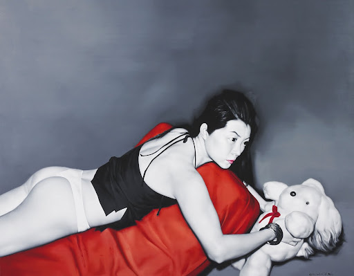 "Conversing with the Moon-He Sen Solo Exhibition": Dudu's toy