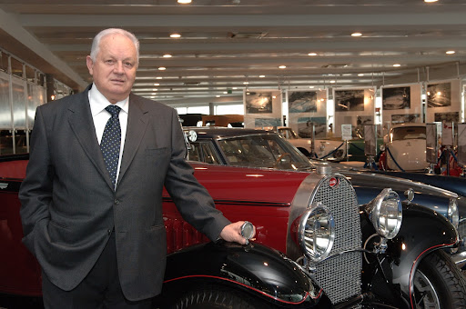 Museo Nicolis - Founder Luciano Nicolis with the Bugatti type 49