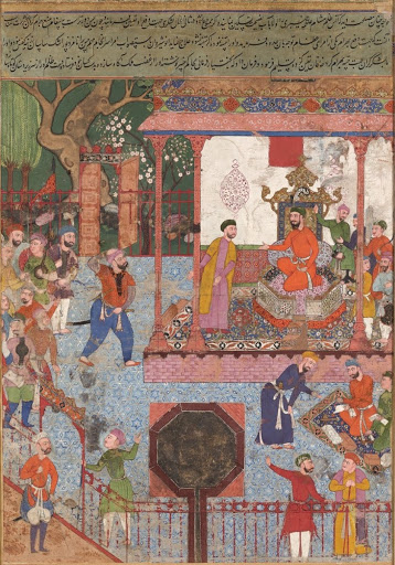 Folio from the Hamzanama (Volume 1–5): Anoshirvan sends an army against Bahram