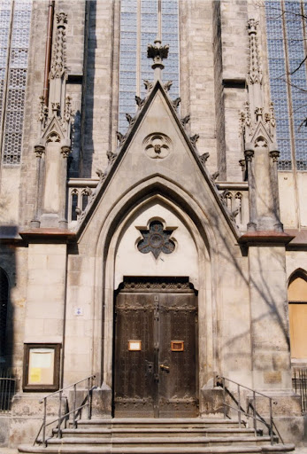 Thomaskirche, Bach-portal, post-conservation, 1999