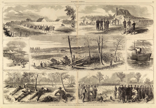 Our Army before Yorktown, Virginia, from Harper's Weekly, May 3, 1862