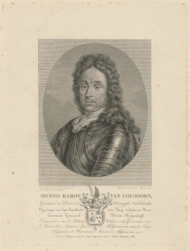 Portret van Menno baron van Coehoorn