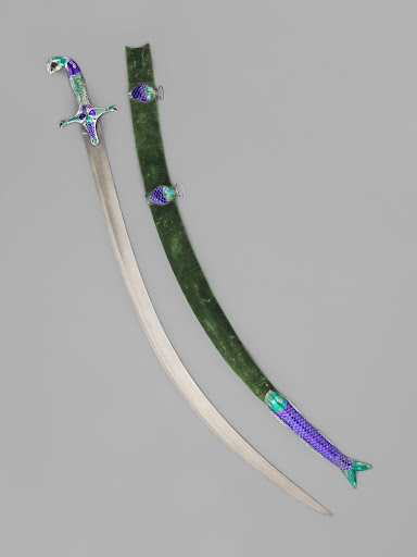 Sabre with scabbard Sabre with scabbard (Detail of Scabbard)