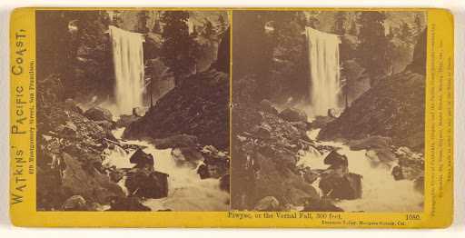 Piwyac, or the Vernal Fall, 300 feet, Yosemite Valley, Mariposa County, Cal. (Full Front)