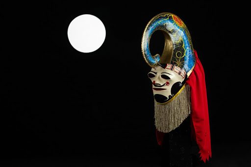 Pantalla, traditional mask of the Xinzo de Limia carnival, by Arte Arrebol